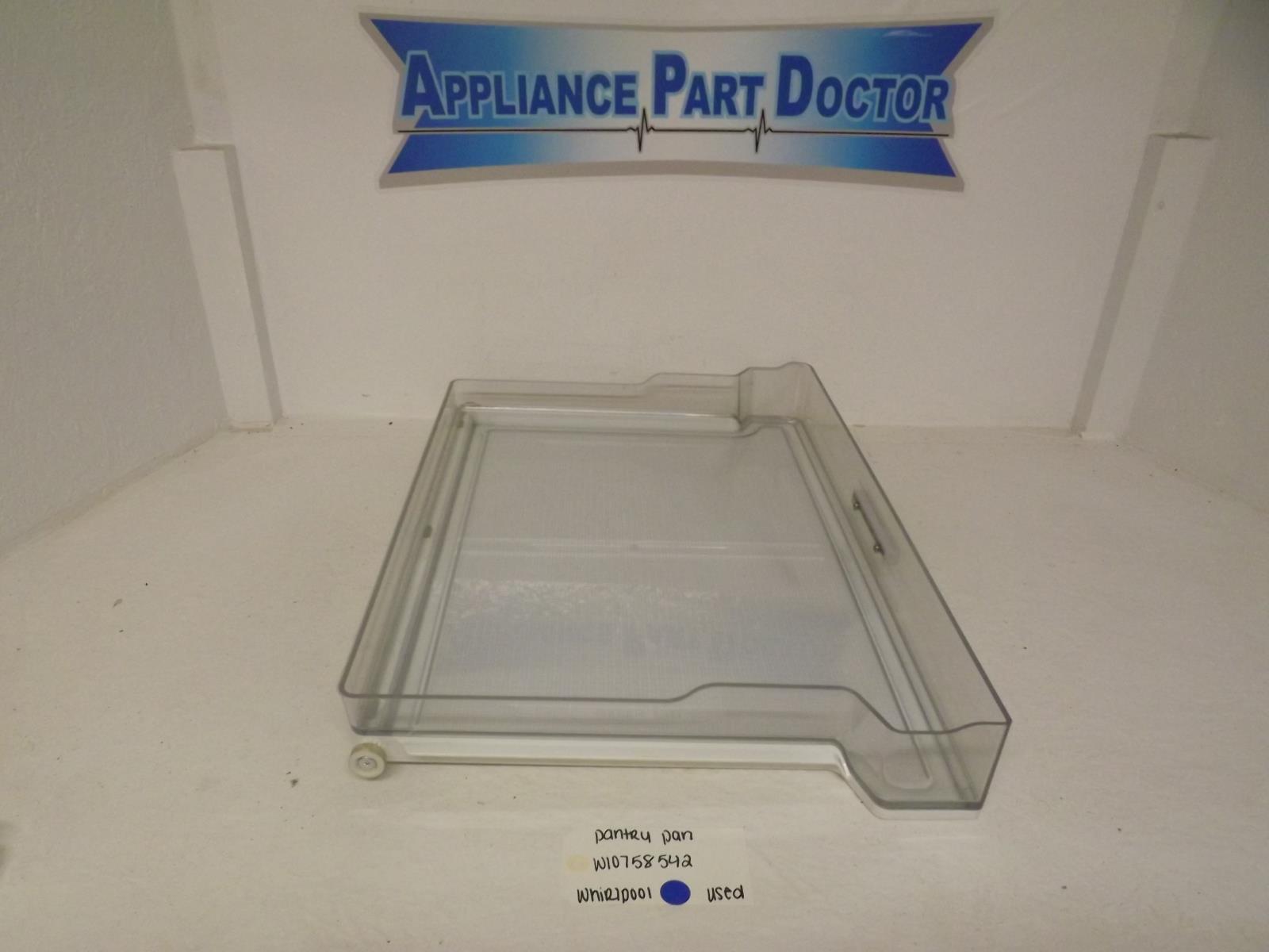 Whirlpool Refrigerator W10758542 Pantry Pan Used Whirlpool Refrigerator W10758542 Pantry Pan Used